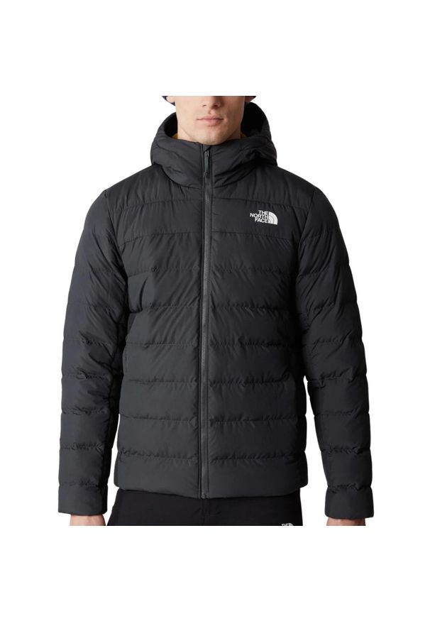 Kurtka turystyczna męska The North Face Aconcagua 3. Typ kołnierza: kaptur. Kolor: szary. Materiał: poliester. Sezon: jesień. Sport: turystyka piesza