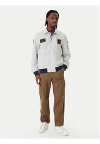 Aeronautica Militare Kurtka bomber 261AB3049UCT04290 Szary Regular Fit. Kolor: szary. Materiał: syntetyk #7