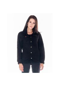 LEONE 1947 APPAREL - Damska koszula typu sherpa Basic Leone. Kolor: czarny. Materiał: tkanina. Sport: fitness