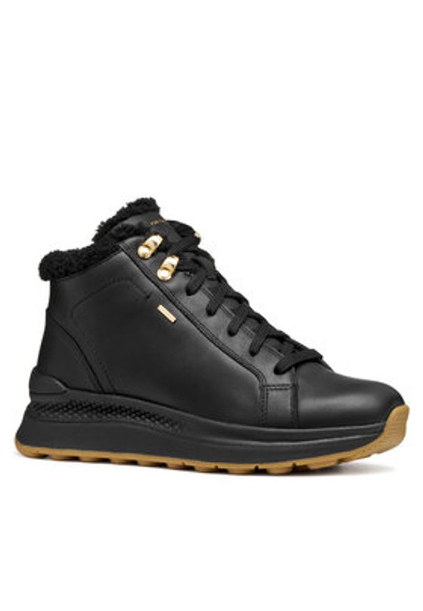 Geox Sneakersy D Spherica Actif X2 D56WPA 00085 C9999 Czarny. Kolor: czarny. Materiał: skóra