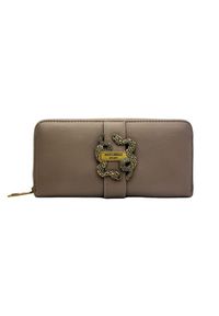 Just Cavalli - JUST CAVALLI Damski portfel w kolorze taupe Iconic Snakes - Style 15. Kolor: beżowy. Materiał: skóra ekologiczna #3