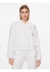 Guess Bluza Kiara V4GQ15 FL04P Biały Regular Fit. Kolor: biały. Materiał: syntetyk, bawełna