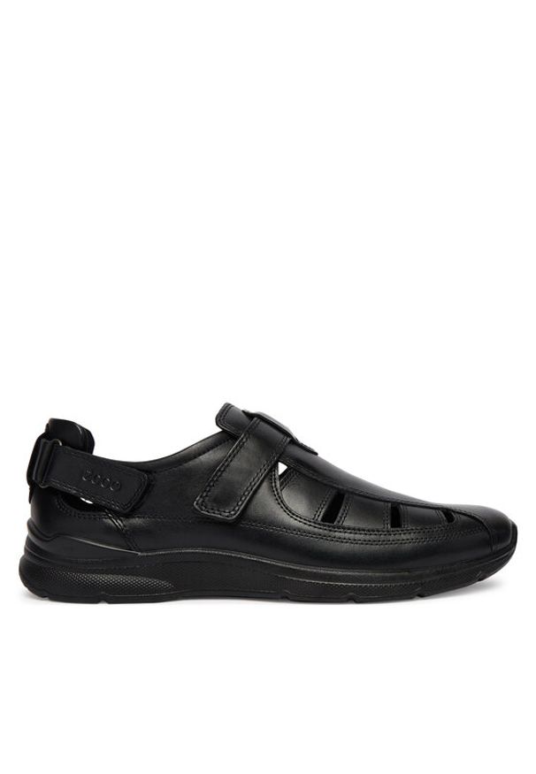 ecco - ECCO Sandały Irving 51176401001 Czarny. Kolor: czarny. Materiał: skóra