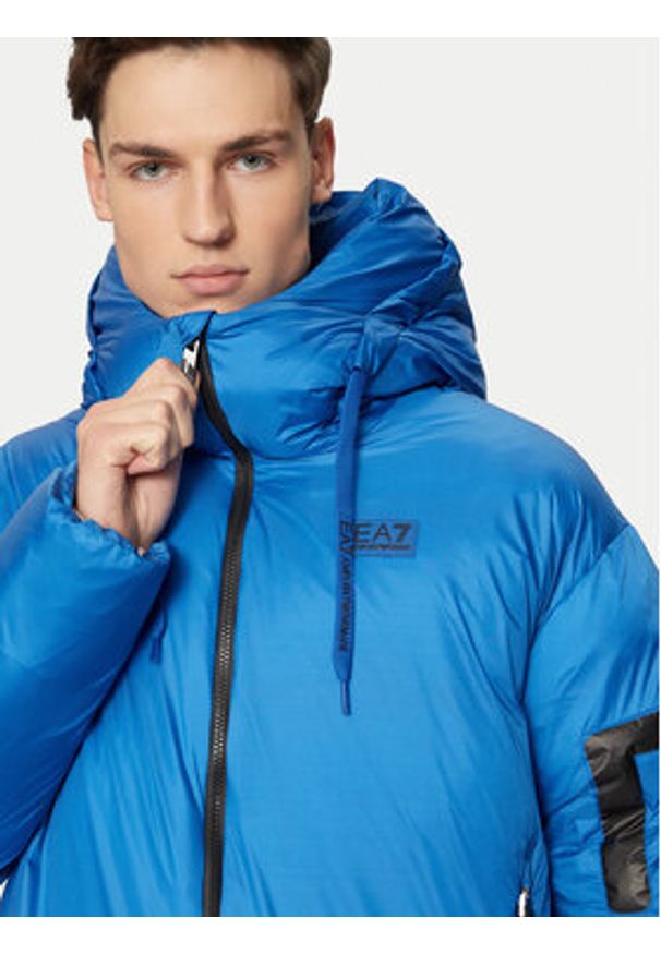 EA7 Emporio Armani Kurtka zimowa 6DPB19 PNGAZ 1528 Niebieski Regular Fit. Kolor: niebieski. Materiał: syntetyk. Sezon: zima