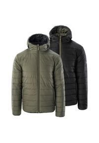 Kurtka męska Magnum Cameleon II dwustrona czarno - oliwkowa rozmiar XXL. Kolor: wielokolorowy, czarny, zielony. Materiał: syntetyk