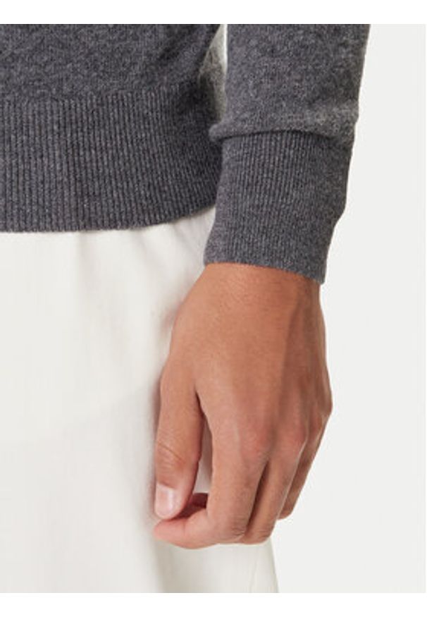 Marc O'Polo Sweter M29 5144 60504 Szary Regular Fit. Typ kołnierza: polo. Kolor: szary. Materiał: bawełna