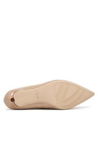 Clarks Czółenka Zarey Court 26183154 Beżowy. Kolor: beżowy. Materiał: lakier, skóra #6