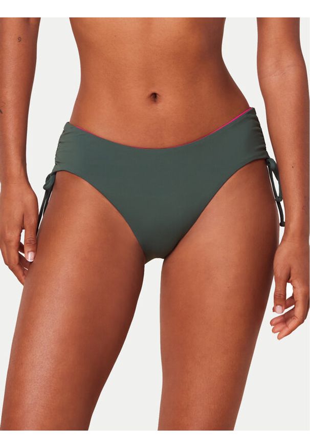 Triumph Dół od bikini Free Smart 10217805 Zielony. Kolor: zielony. Materiał: syntetyk