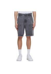 Szorty Urban Classics Open Edge Two Knee. Kolor: szary. Materiał: bawełna, denim. Długość: krótkie. Sezon: lato #1