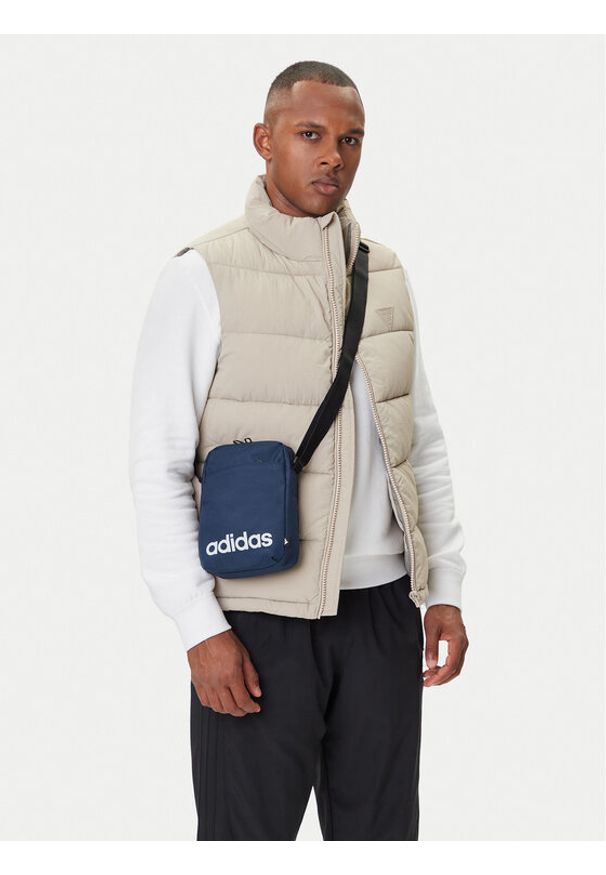 Adidas - adidas Saszetka Linear Org IN6128 Granatowy. Kolor: niebieski. Materiał: materiał