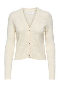 only - ONLY Kardigan Katia 15310902 Beżowy Regular Fit. Kolor: beżowy. Materiał: syntetyk #3