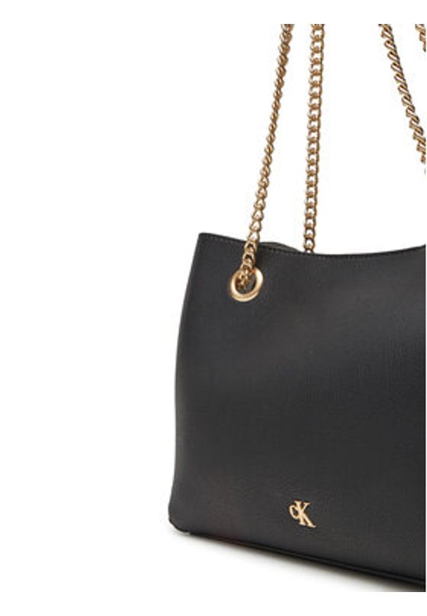 Calvin Klein Torebka Minimal Monogram Shoulder Bag Wi LV04F3205G Czarny. Kolor: czarny
