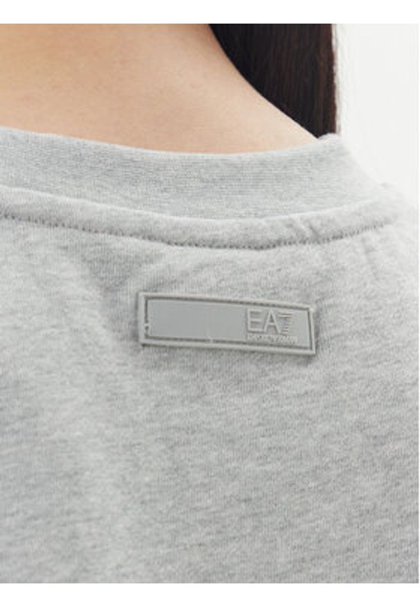 EA7 Emporio Armani T-Shirt 7W000177 AF12473 O8002 Szary Loose Fit. Kolor: szary. Materiał: bawełna