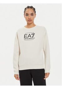 EA7 Emporio Armani Dres 6DTV61 TJUXZ 21CQ Beżowy Regular Fit. Kolor: beżowy. Materiał: syntetyk, bawełna