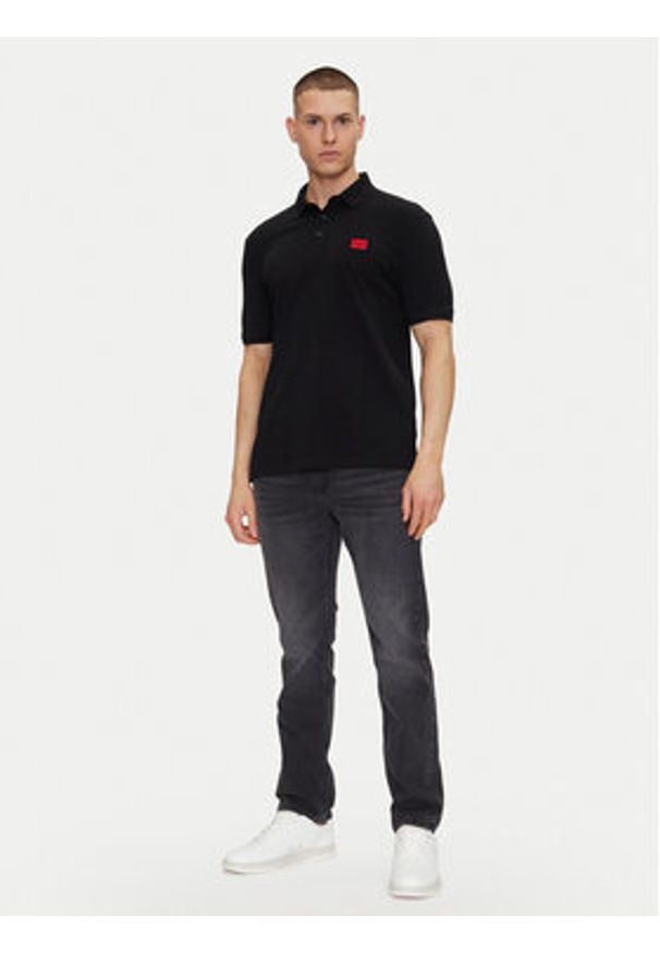 Hugo - HUGO Jeansy 50537680 Czarny Slim Fit. Kolor: czarny