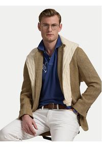Polo Ralph Lauren Polo 710978082003 Granatowy Custom Slim Fit. Typ kołnierza: polo. Kolor: niebieski. Materiał: bawełna