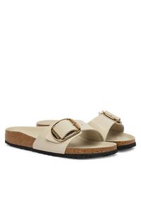 Birkenstock Klapki Madrid Big Buckle Hex 1031823 Écru. Materiał: skóra #2