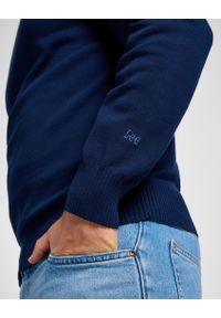 Lee - MESKI SWETER LEE CLEAN RAGLAN SWEATER TRUE NAVY 112355671. Długość rękawa: raglanowy rękaw #2