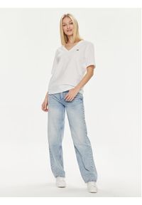 Lacoste T-Shirt TF7300 Biały Regular Fit. Kolor: biały. Materiał: bawełna