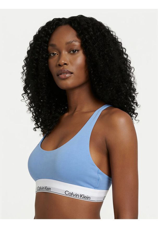 Calvin Klein Underwear Biustonosz braletka LV00QF8503 Błękitny. Kolor: niebieski. Materiał: bawełna