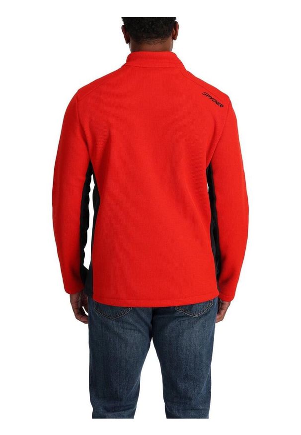 Sweter polarowy męski Spyder Bandit. Kolor: czerwony. Materiał: polar