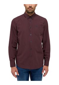 Męska Koszula Mustang Style Chester Brown Navy Gingham 1015905 12668. Okazja: na co dzień. Materiał: materiał, bawełna, jeans. Długość rękawa: długi rękaw. Długość: długie. Wzór: kratka. Styl: klasyczny, casual, elegancki #3