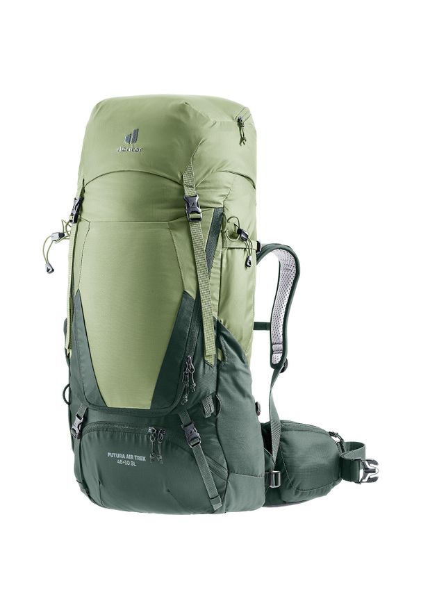 Plecak trekkingowy Deuter Futura Air Trek 45 + 10 SL. Kolor: brązowy, zielony, wielokolorowy. Styl: sportowy
