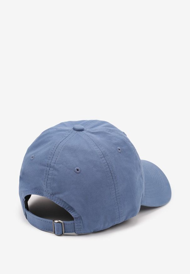 Born2be - Niebieska Bawełniana Czapka z Daszkiem z Regulowanym Zapięciem Firzedi. Kolor: niebieski. Materiał: bawełna. Styl: sportowy, elegancki, casual