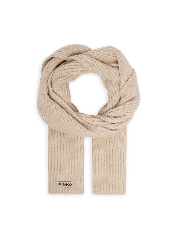 Pinko - Szalik PINKO. Kolor: beżowy