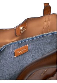 Pepe Jeans Torebka Audrey Limited PL031663 Brązowy. Kolor: brązowy. Materiał: skórzane #5