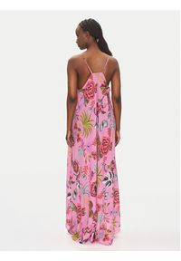LOLA CASADEMUNT Sukienka letnia LS2516030 Różowy Relaxed Fit. Kolor: różowy. Materiał: wiskoza. Sezon: lato #3