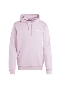 Adidas - Bluza męska adidas Essentials Fleece Hoodie. Kolor: fioletowy. Materiał: dresówka. Sport: fitness #1