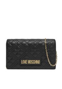 Love Moschino - LOVE MOSCHINO Torebka JC4079PP0NLA0000 Czarny. Kolor: czarny. Materiał: skórzane