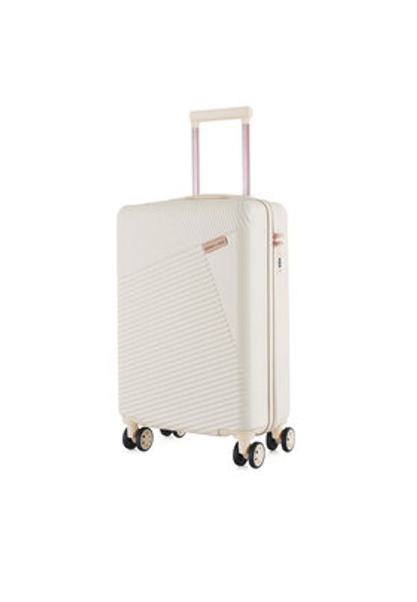 Semi Line Walizka kabinowa T5757-2 Écru. Materiał: syntetyk