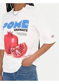 only - ONLY T-Shirt Phoebe 15351369 Biały Regular Fit. Kolor: biały. Materiał: bawełna #5