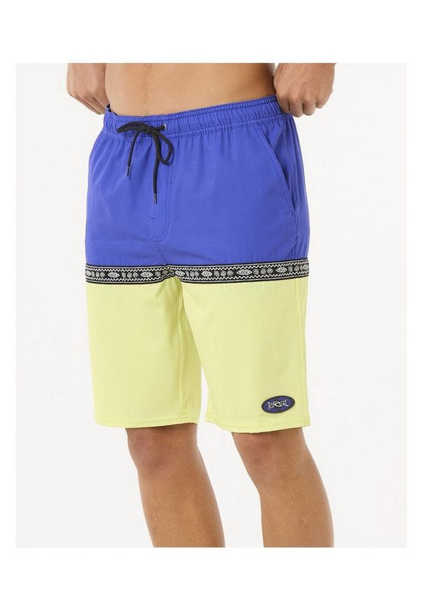 Spodenki surfingowe męskie Rip Curl Raw Energy Split Volley Niebieski. Kolor: niebieski