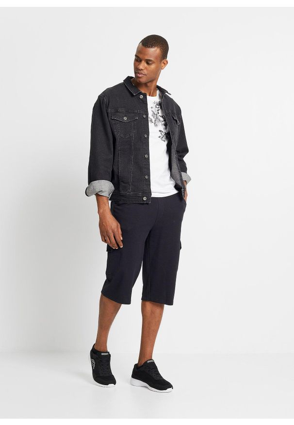 bonprix - T-shirt, Slim Fit. Kolor: biały. Wzór: nadruk