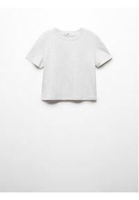 mango - Mango T-Shirt Truffle 67057139 Szary Regular Fit. Kolor: szary. Materiał: bawełna #7