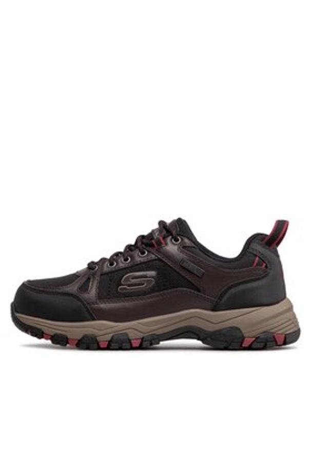 skechers - Skechers Sneakersy Cormack 204427/CHBK Brązowy. Kolor: brązowy. Materiał: skóra