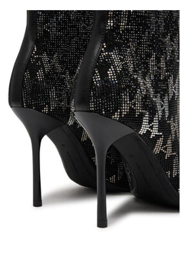 Karl Lagerfeld - KARL LAGERFELD Botki KL30954M Czarny. Kolor: czarny. Materiał: materiał
