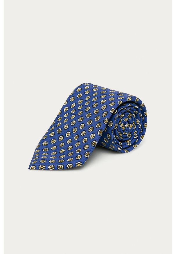 Polo Ralph Lauren - Krawat. Kolor: niebieski. Materiał: tkanina, jedwab