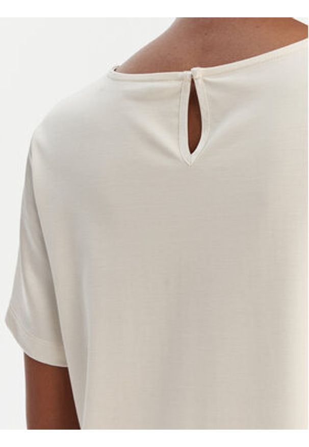 Weekend Max Mara Bluzka Zona 2615941011 Écru Relaxed Fit. Materiał: syntetyk
