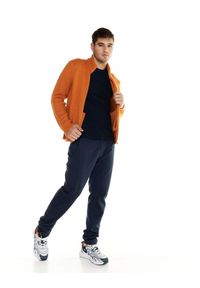 LEONE 1947 APPAREL - Odcienie męskie z golfem w kształcie lwa. Typ kołnierza: golf. Kolor: żółty. Materiał: tkanina. Styl: sportowy