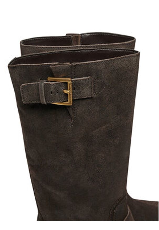 MICHAEL Michael Kors Oficerki 40F4CBFB9L Brązowy. Kolor: brązowy. Materiał: zamsz, skóra