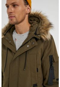 medicine - Medicine - Parka Basic. Okazja: na co dzień. Kolor: zielony. Materiał: futro. Styl: casual #3