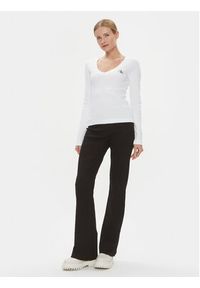Calvin Klein Jeans Bluzka J20J222882 Biały Regular Fit. Kolor: biały. Materiał: bawełna