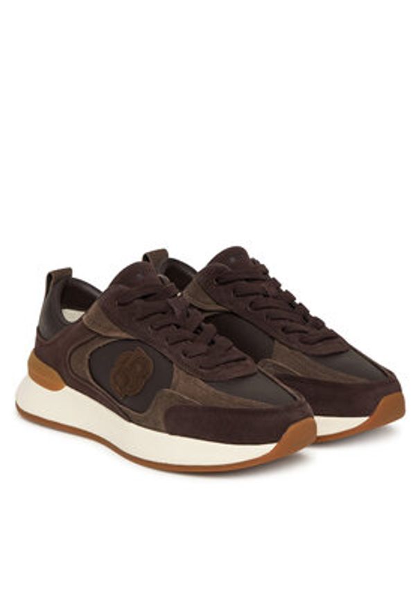 BOSS Sneakersy B Icon 50557824 Fioletowy. Kolor: fioletowy. Materiał: zamsz, skóra