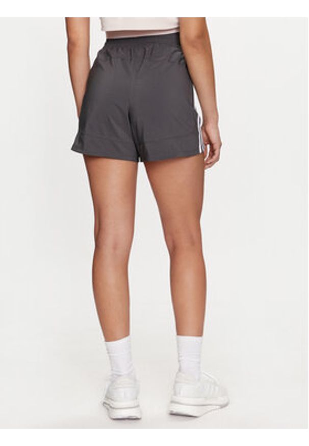 Adidas - adidas Szorty sportowe Pacer Training 3-Stripes IS2173 Szary Regular Fit. Kolor: szary. Materiał: syntetyk