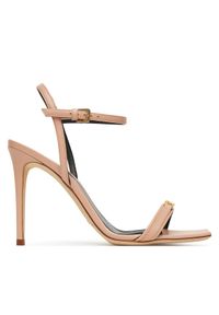 Elisabetta Franchi Sandały SA57L51E2 181 Różowy. Kolor: różowy. Materiał: skóra