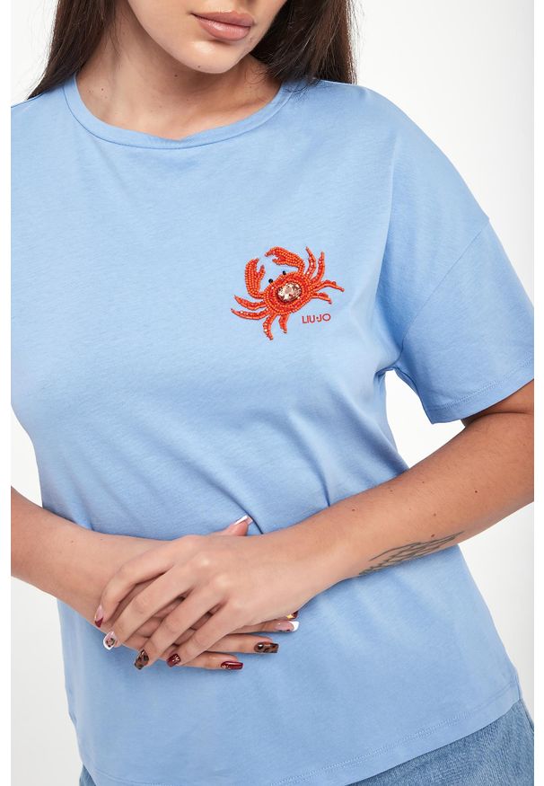 Liu Jo - T-shirt damski z logo LIU JO